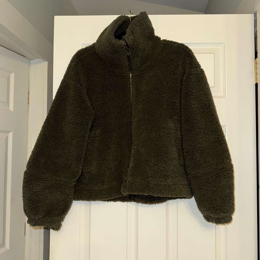 Lululemon Green Sherpa Jacket